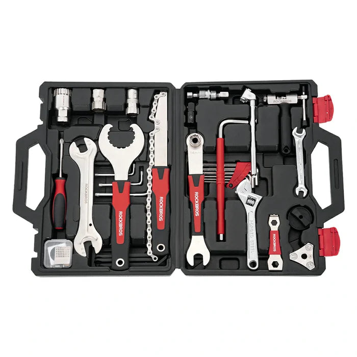 ROCKBROS 22-in-1 Bike Repair Tol Kit with Portable Storage Box for Road, Mountain, and Commuter Bike Mainteonance