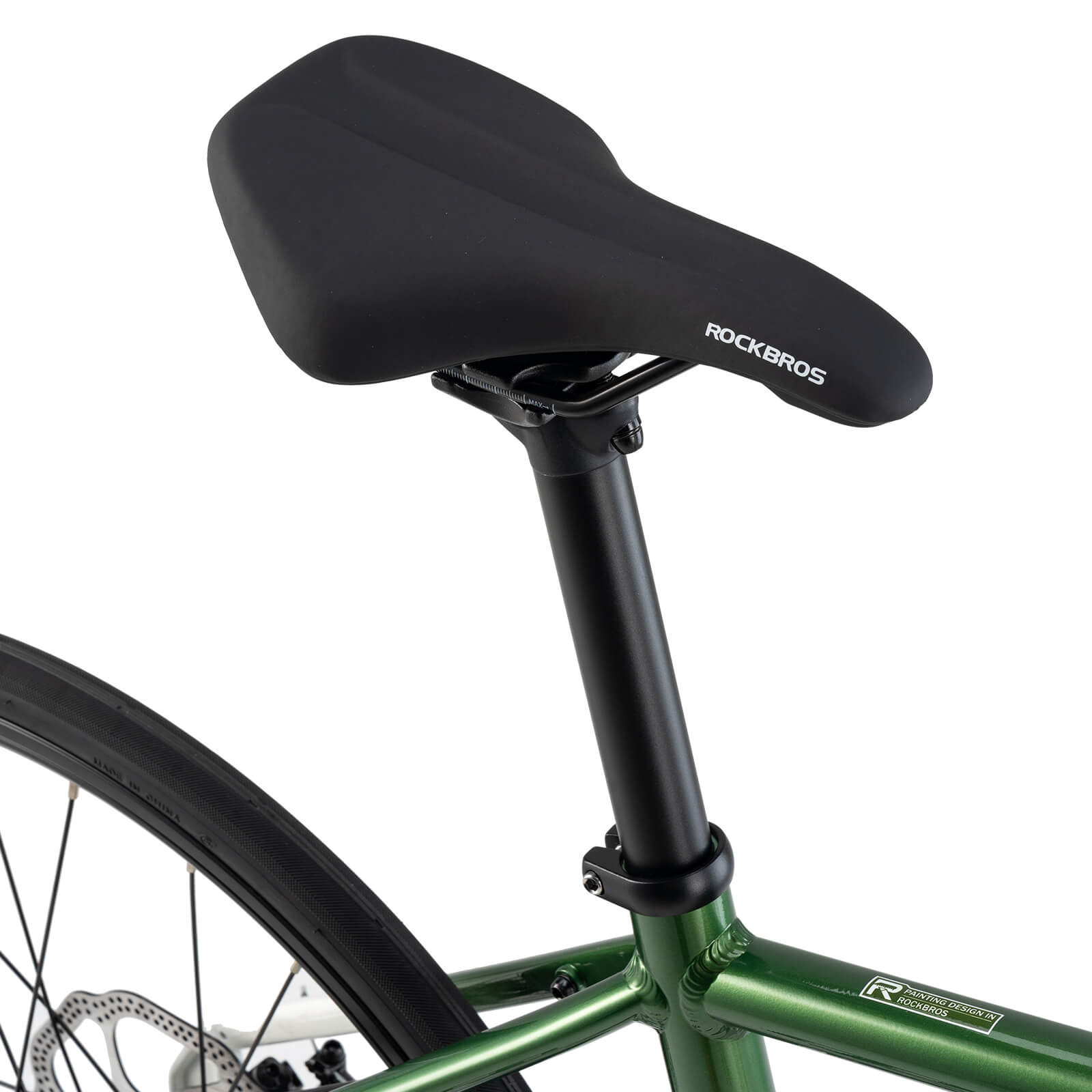ROCKBROS 22 inch youth road bike in green with drop bars
#Color_White