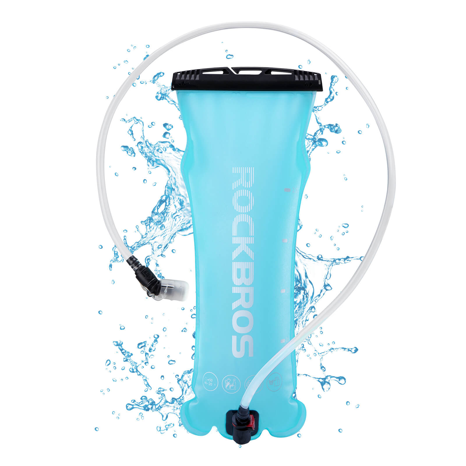 ROCKBROS 2L hydration bladder compatible with most outdoor backpacks