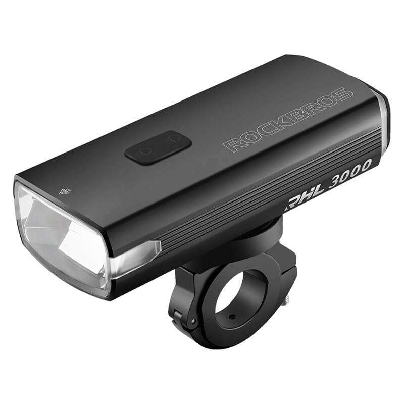 ROCKBROS 3000 lumens bicycle headlight with aluminum body and powerful beam
