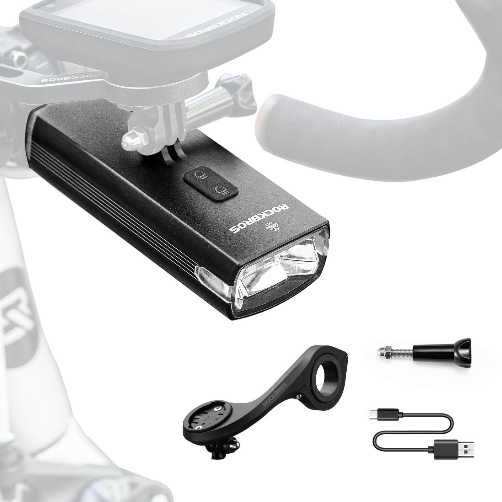 ROCKBROS 3000 Lumens Hanging Bike Headlight for night riding
#Style_Mounted Version