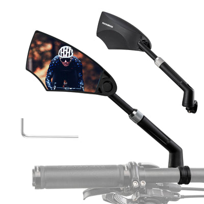 ROCKBROS anti-glare bike mirror, 360° rotation and extendable arm for optimal rear visibility
#Style_Left