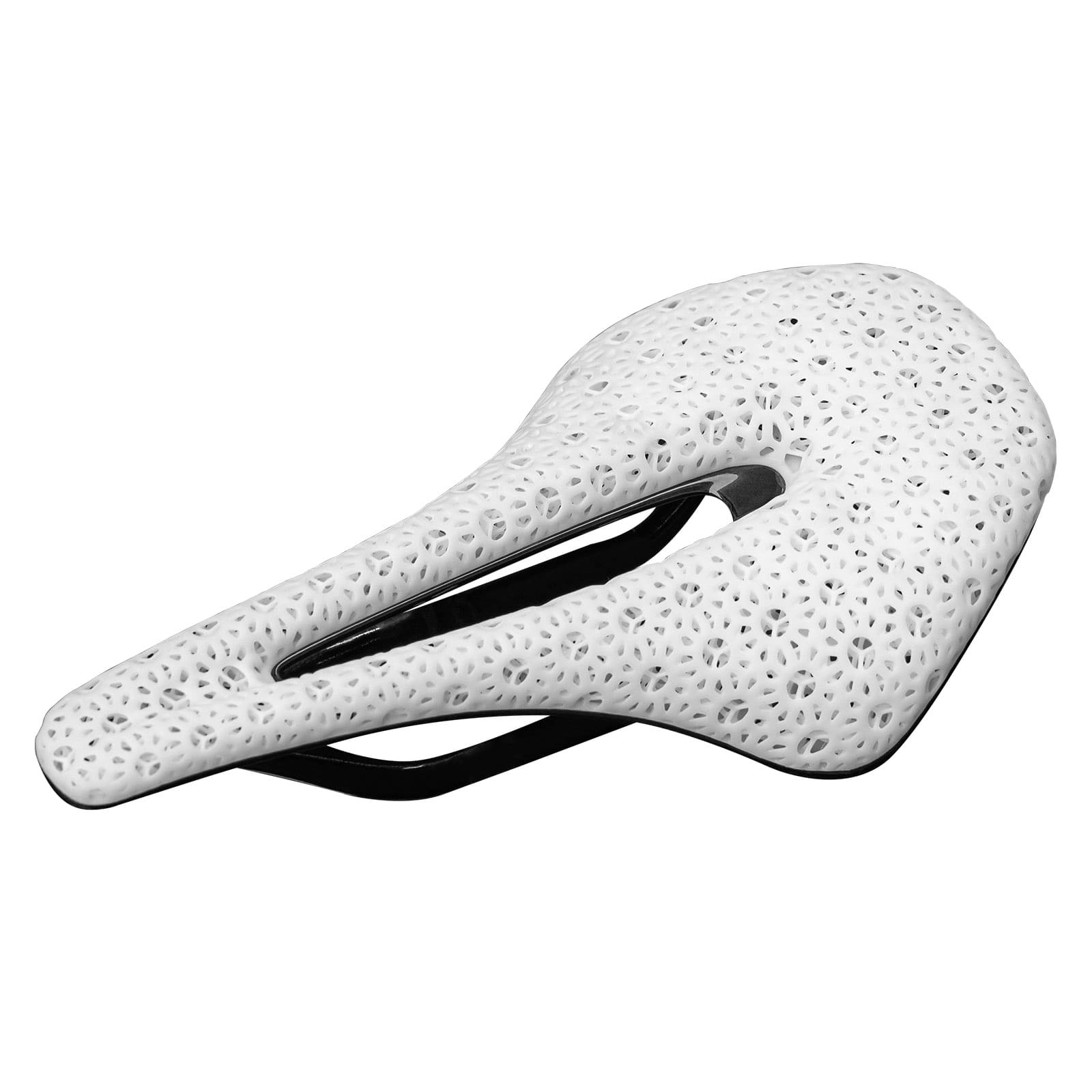 ROCKBROS 3D printed bike saddle with carbon rails lightweight cycling seat
#Color_White