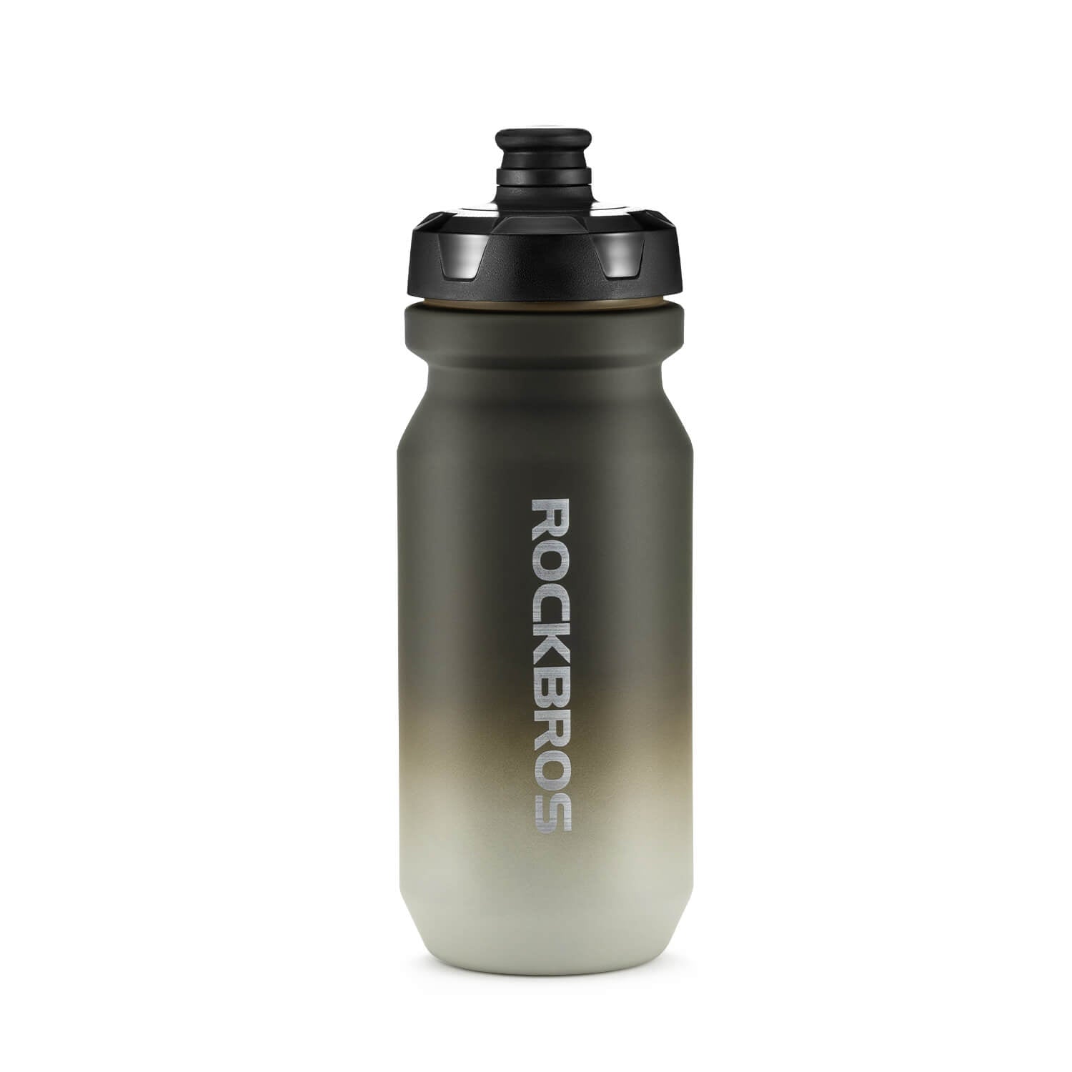 ROCKBROS 750ml bike water bottle featuring skin-feeling grip and leakproof pull-top lid
#Color_Gradient Gray White (600ml)