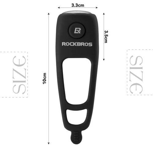 ROCKBROS Loud Electric Bike Horn for Handlebar with 90dB Sound, Rainproof Protection, and Replaceable Battery
#Color_Black