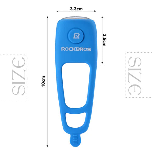 ROCKBROS Loud Electric Bike Horn for Handlebar with 90dB Sound, Rainproof Protection, and Replaceable Battery
#Color_Blue