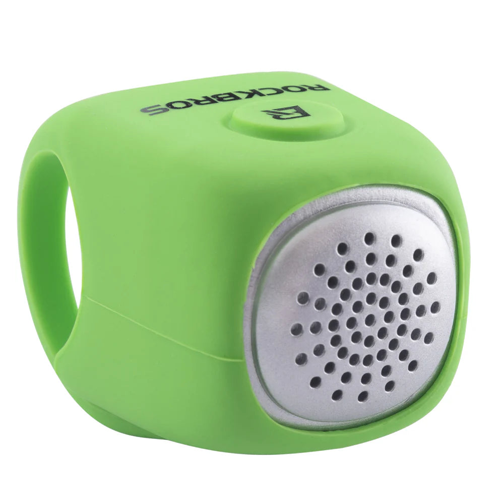 ROCKBROS Loud Electric Bike Horn for Handlebar with 90dB Sound, Rainproof Protection, and Replaceable Battery
#Color_Green