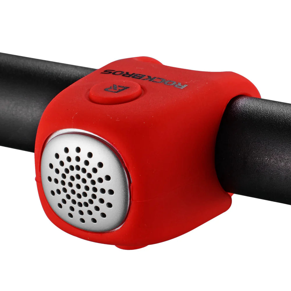 ROCKBROS Loud Electric Bike Horn for Handlebar with 90dB Sound, Rainproof Protection, and Replaceable Battery
#Color_Red