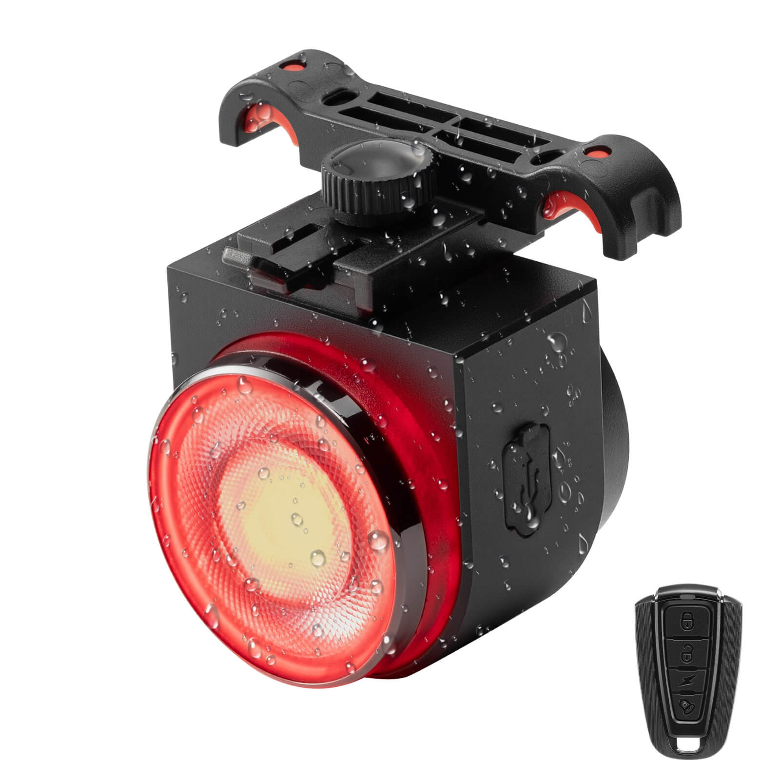 ROCKBROS A8Pro electronic tail light with built-in horn