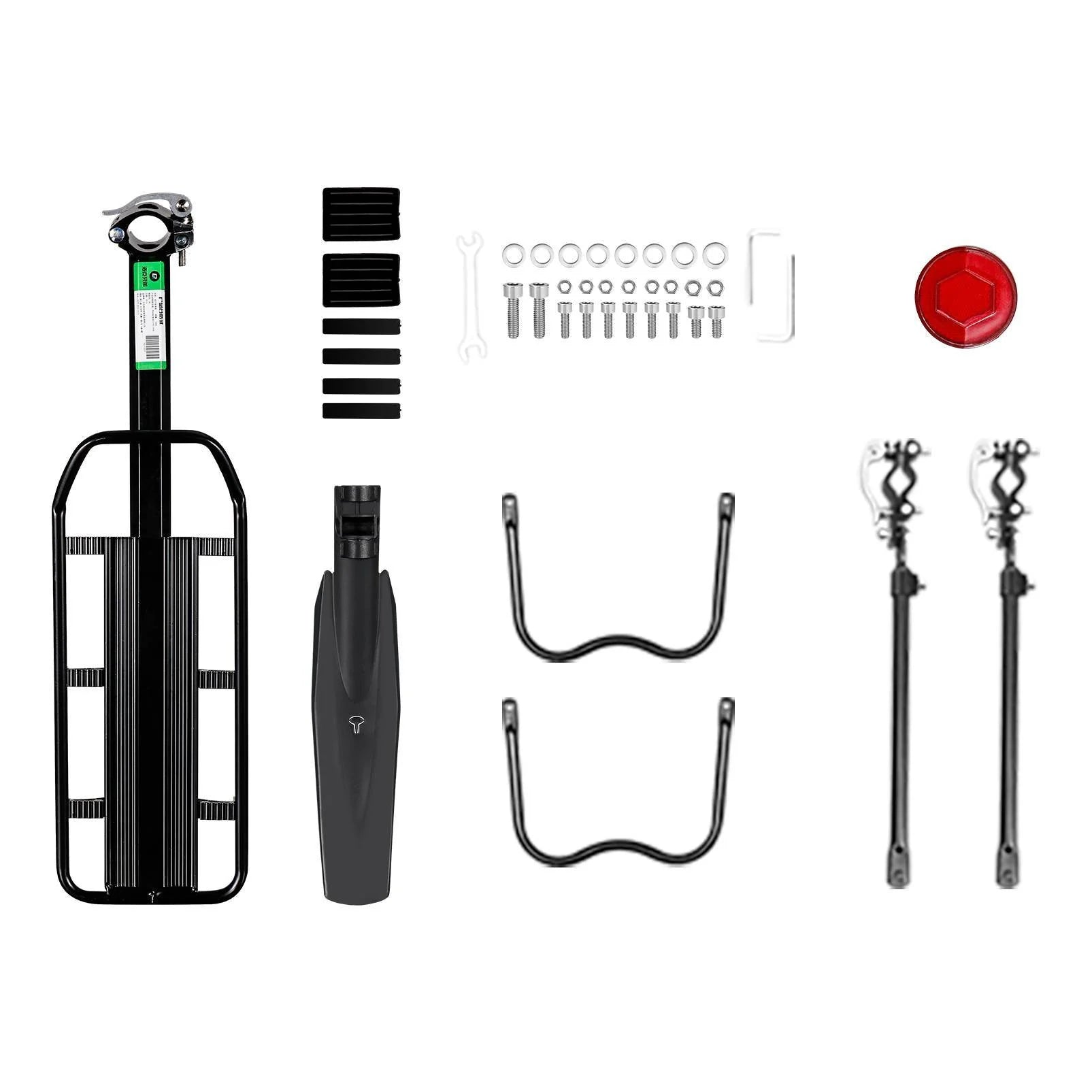 Adjustable rear bike rack with quick release and fender by ROCKBROS