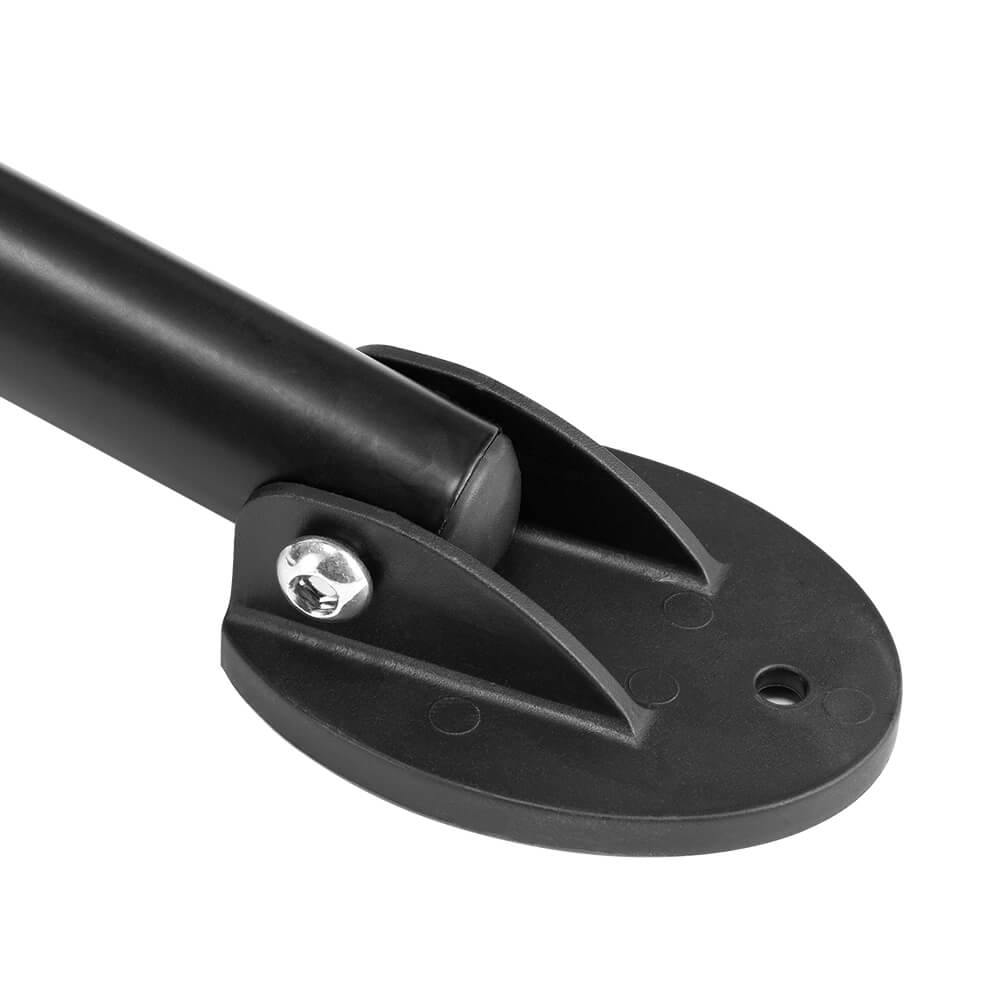 ROCKBROS adjustable telescopic bike repair stand with 360-degree rotating clamp, height adjustment, and foldable four-leg base for bicycle maintenance