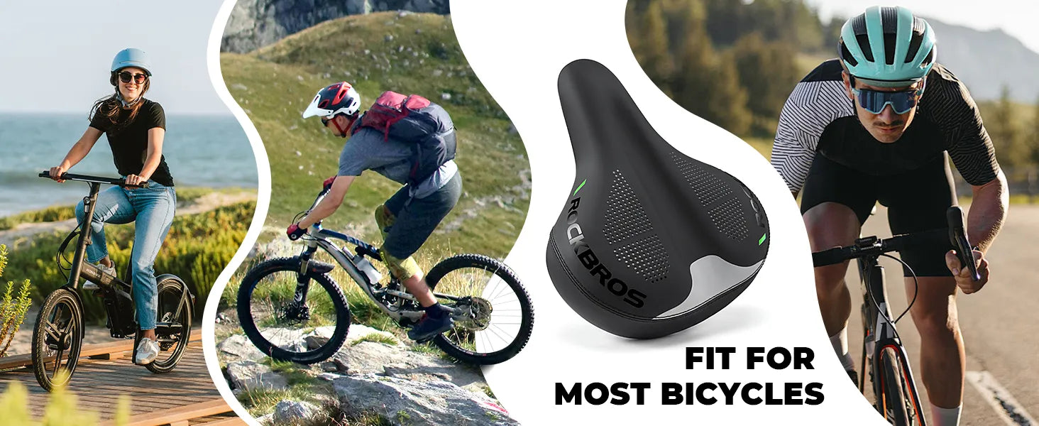 ROCKBROS Air Cushion Bike Seat for Comfortable Long-Distance Cycling