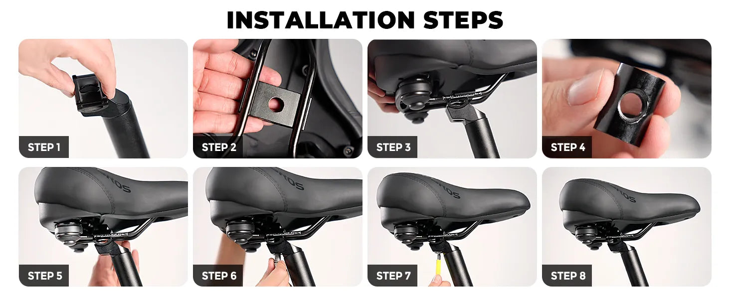 ROCKBROS Air Cushion Bike Seat for Comfortable Long-Distance Cycling