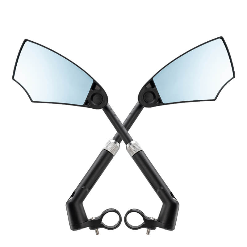 ROCKBROS anti-glare bike handlebar mirror showing full view of mirror on bicycle
#Style_Left and Right