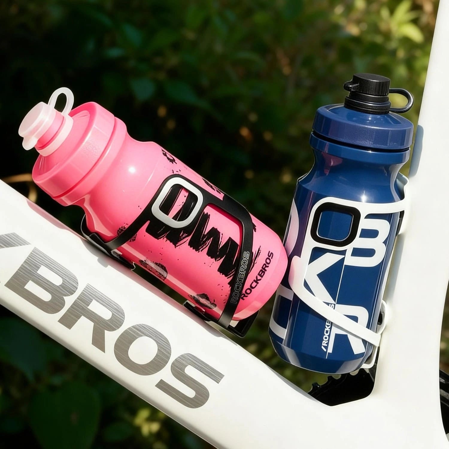 rockbros antibacterial cycling water bottle 600ml squeeze leak proof bpa free for cycling gym and outdoor use
