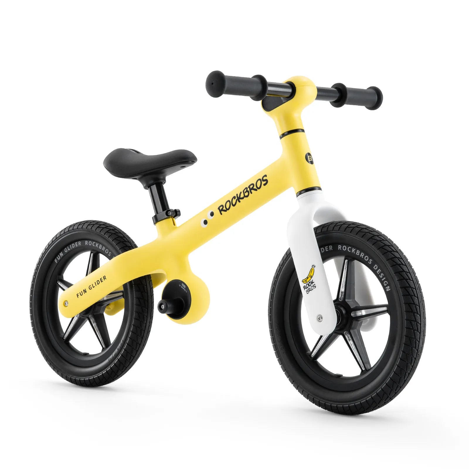 ROCKBROS balance bike and helmet starter kit for young riders learning balance, coordination, and cycling skills
#Color_Yellow