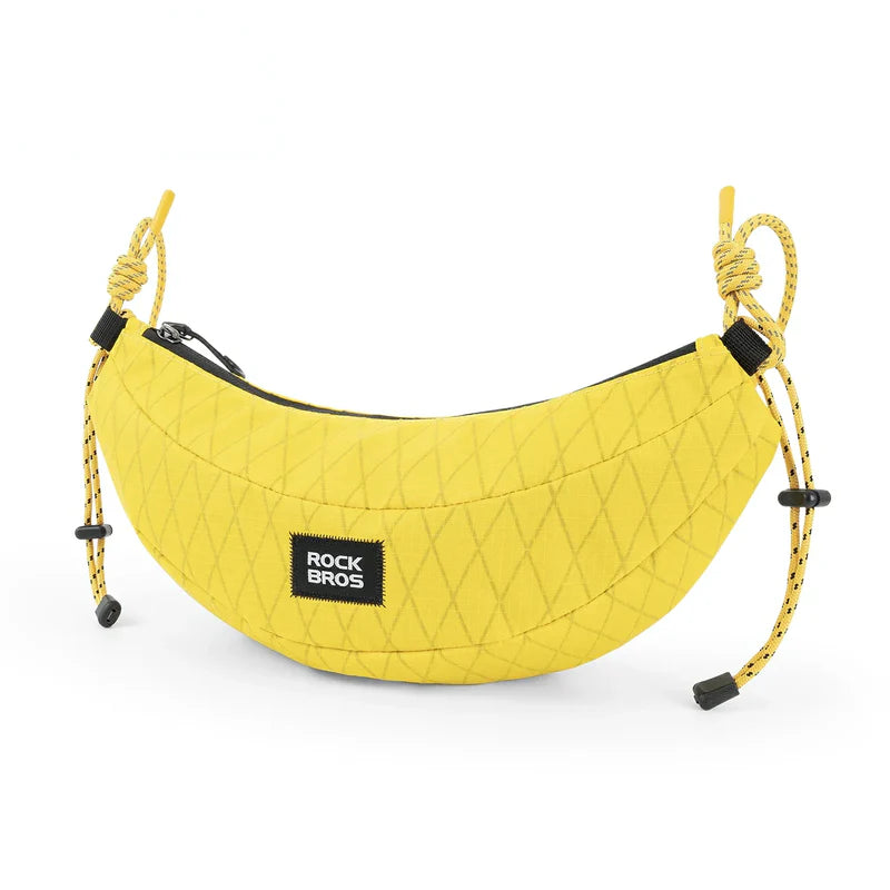 ROCKBROS banana bike handlebar bag 1.8L lightweight crossbody cycling bag