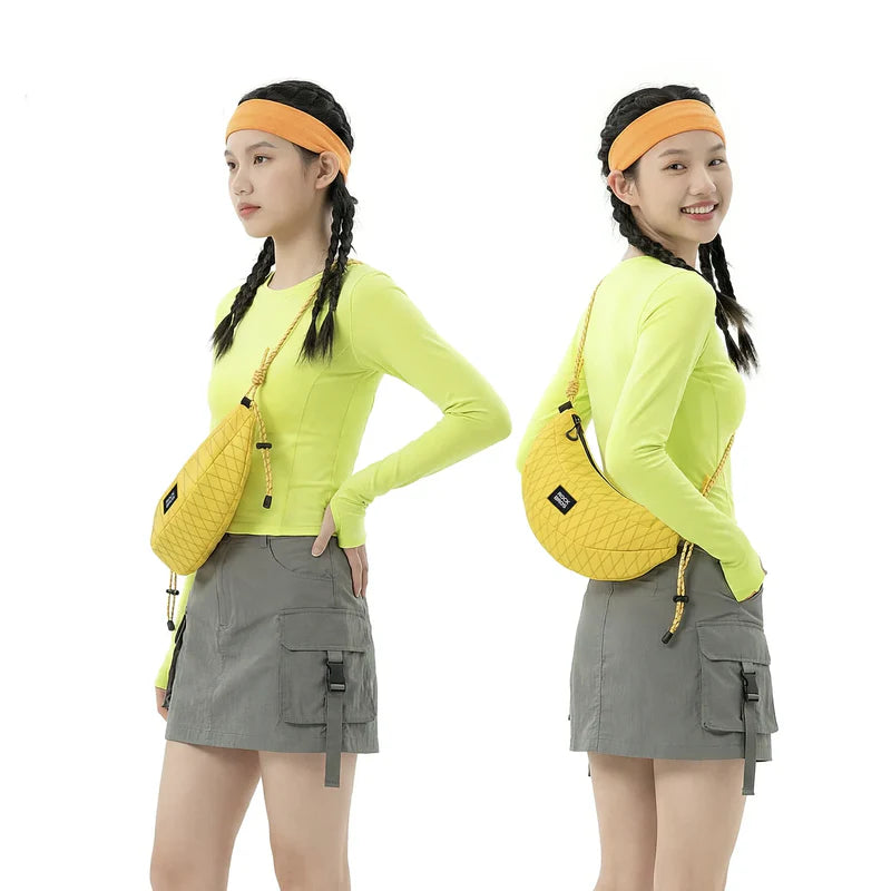 ROCKBROS banana bike handlebar bag 1.8L lightweight crossbody cycling bag