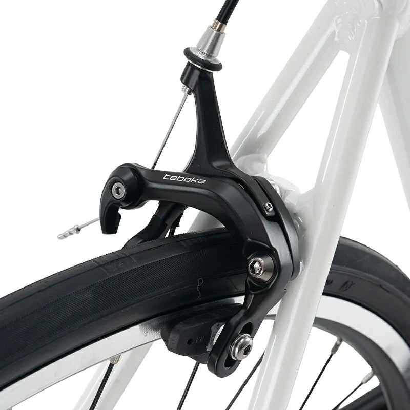 ROCKBROS beginner road bike with aluminum frame and 700C wheels
#Color_White