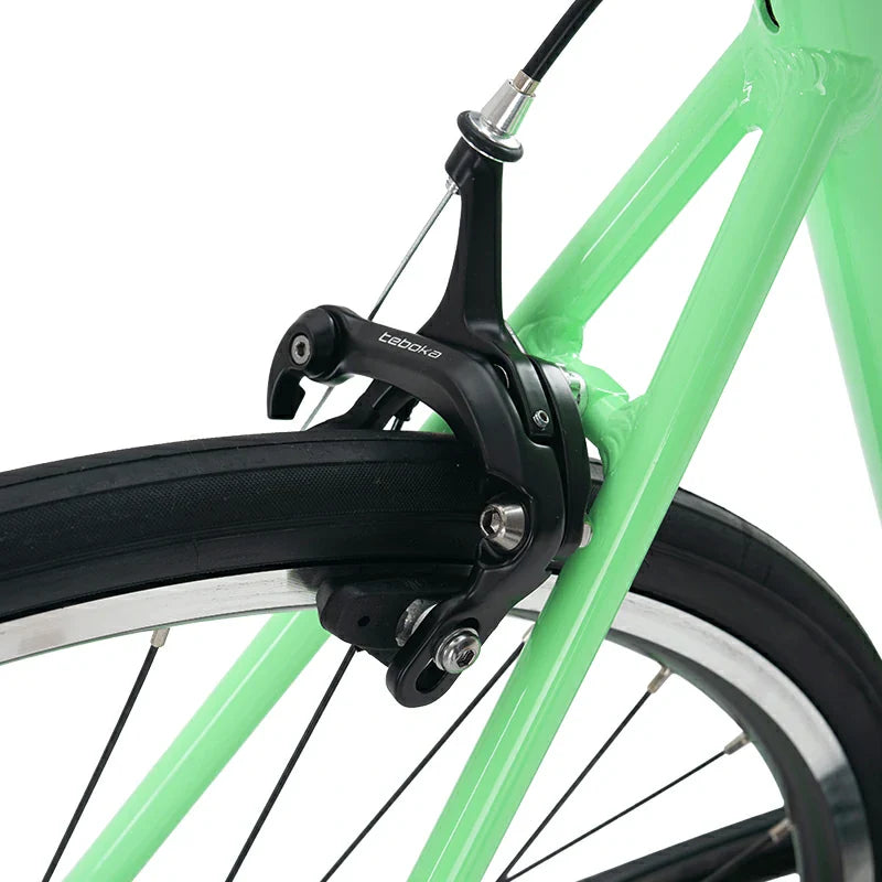 ROCKBROS beginner road bike with aluminum frame and 700C wheels
#Color_Light Green