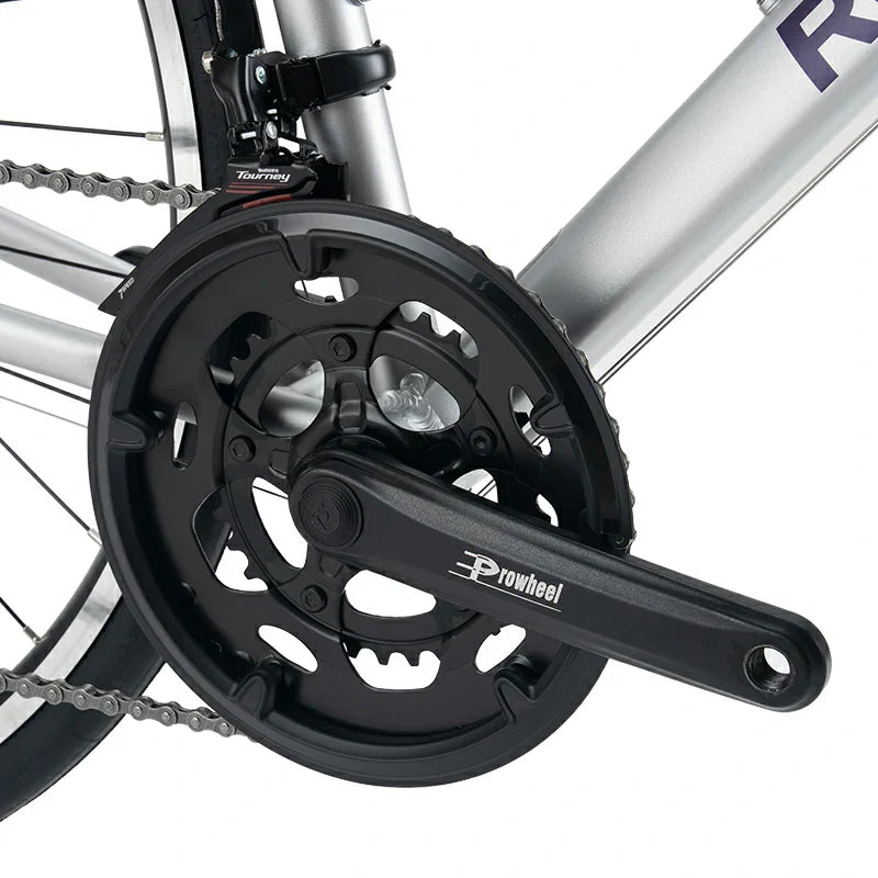 ROCKBROS beginner road bike with aluminum frame and 700C wheels
#Color_Gray