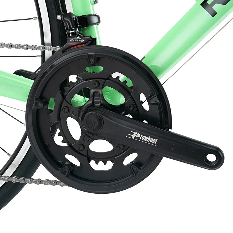 ROCKBROS beginner road bike with aluminum frame and 700C wheels
#Color_Light Green