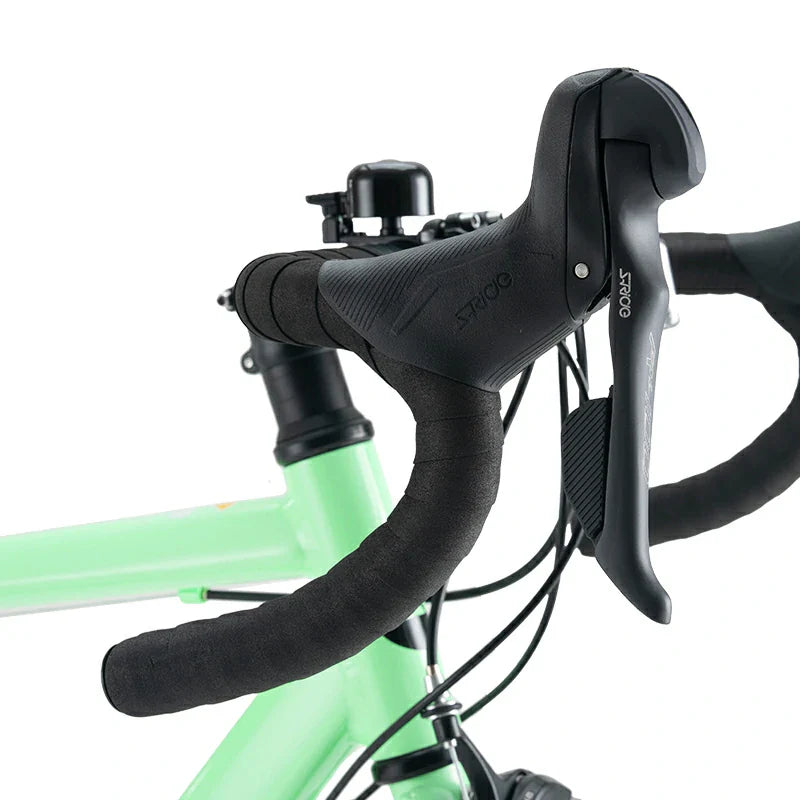 ROCKBROS beginner road bike with aluminum frame and 700C wheels
#Color_Light Green