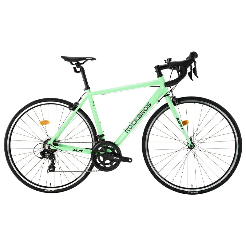 ROCKBROS beginner road bike with aluminum frame and 700C wheels
#Color_Light Green