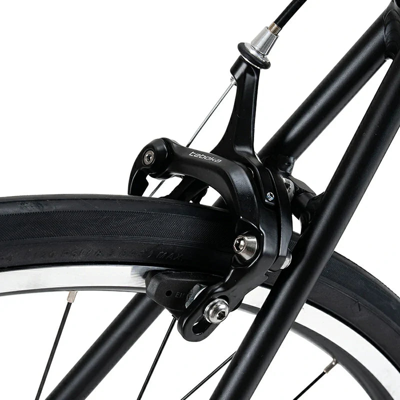 ROCKBROS beginner road bike with aluminum frame and 700C wheels
#Color_Black
