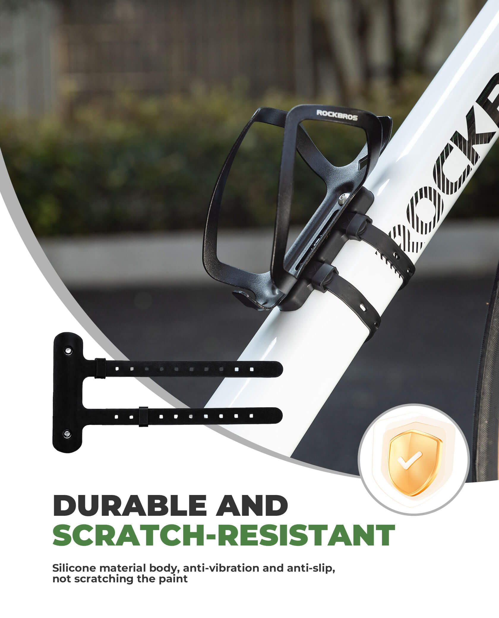 bike bottle cage mount adapter for bicycle frame installation, adjustable holder bracket – ROCKBROS