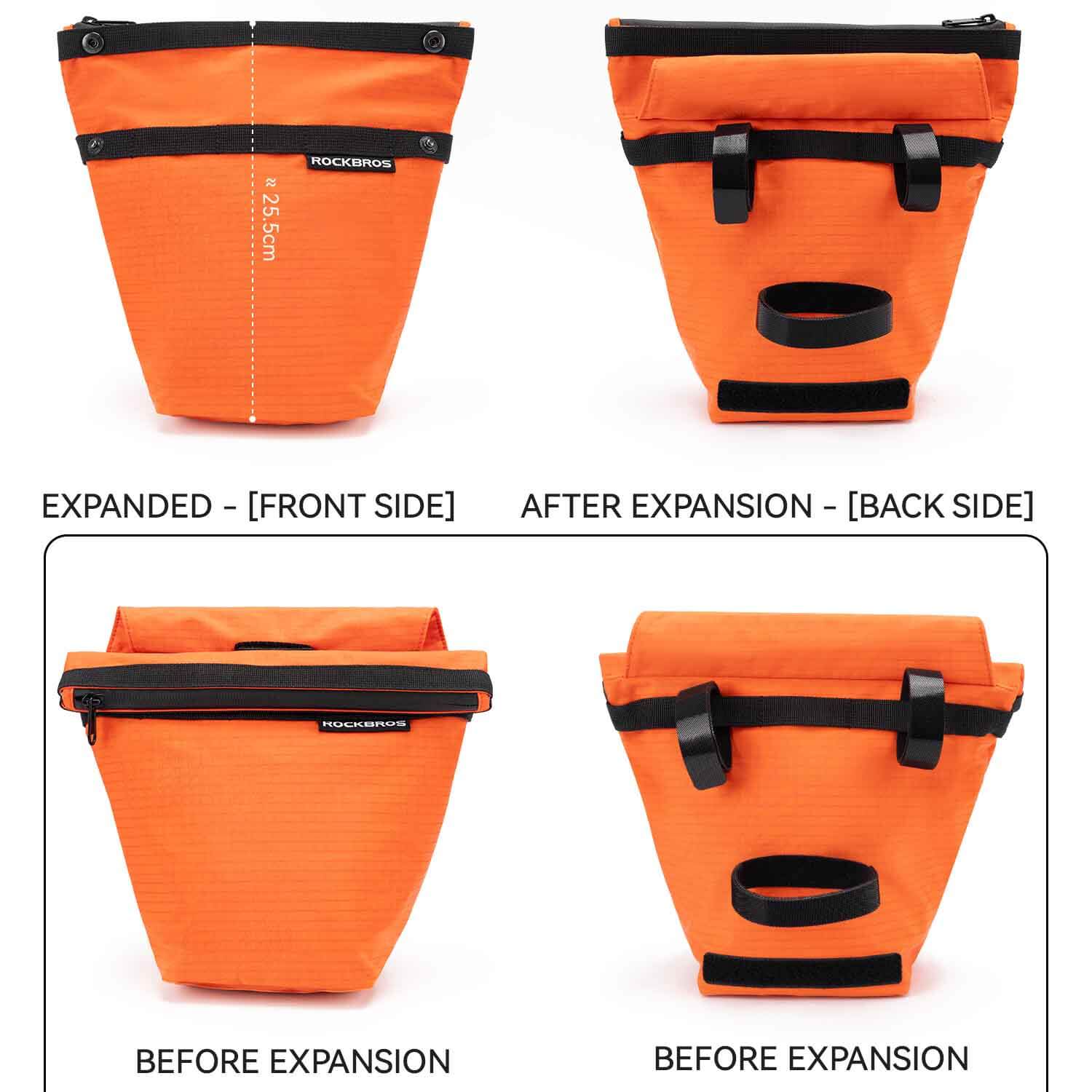 ROCKBROS water-resistant bike frame bag for commuting