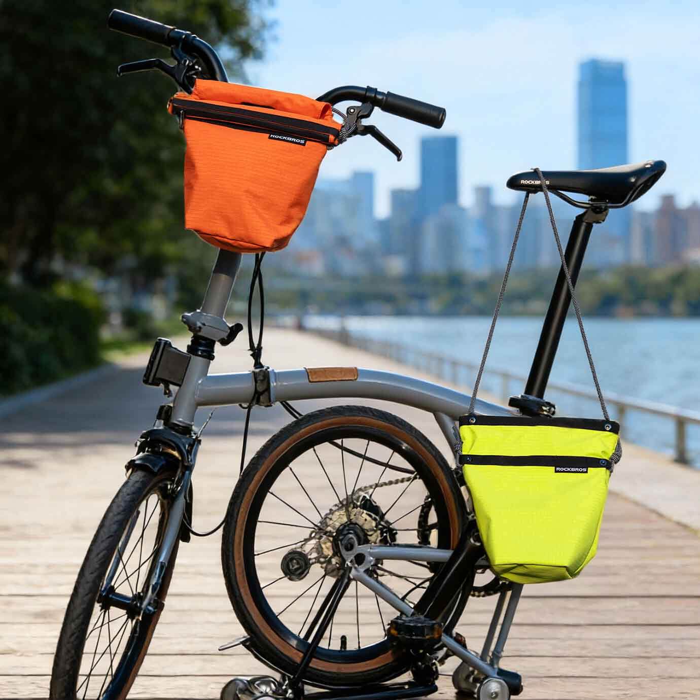 ROCKBROS water-resistant bike frame bag for commuting
