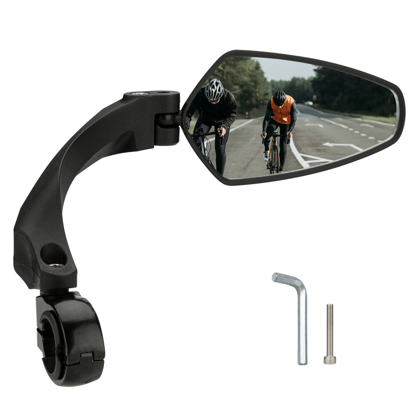 ROCKBROS adjustable bike handlebar rear view mirror with HD anti-glare lens and durable
#Style_Right