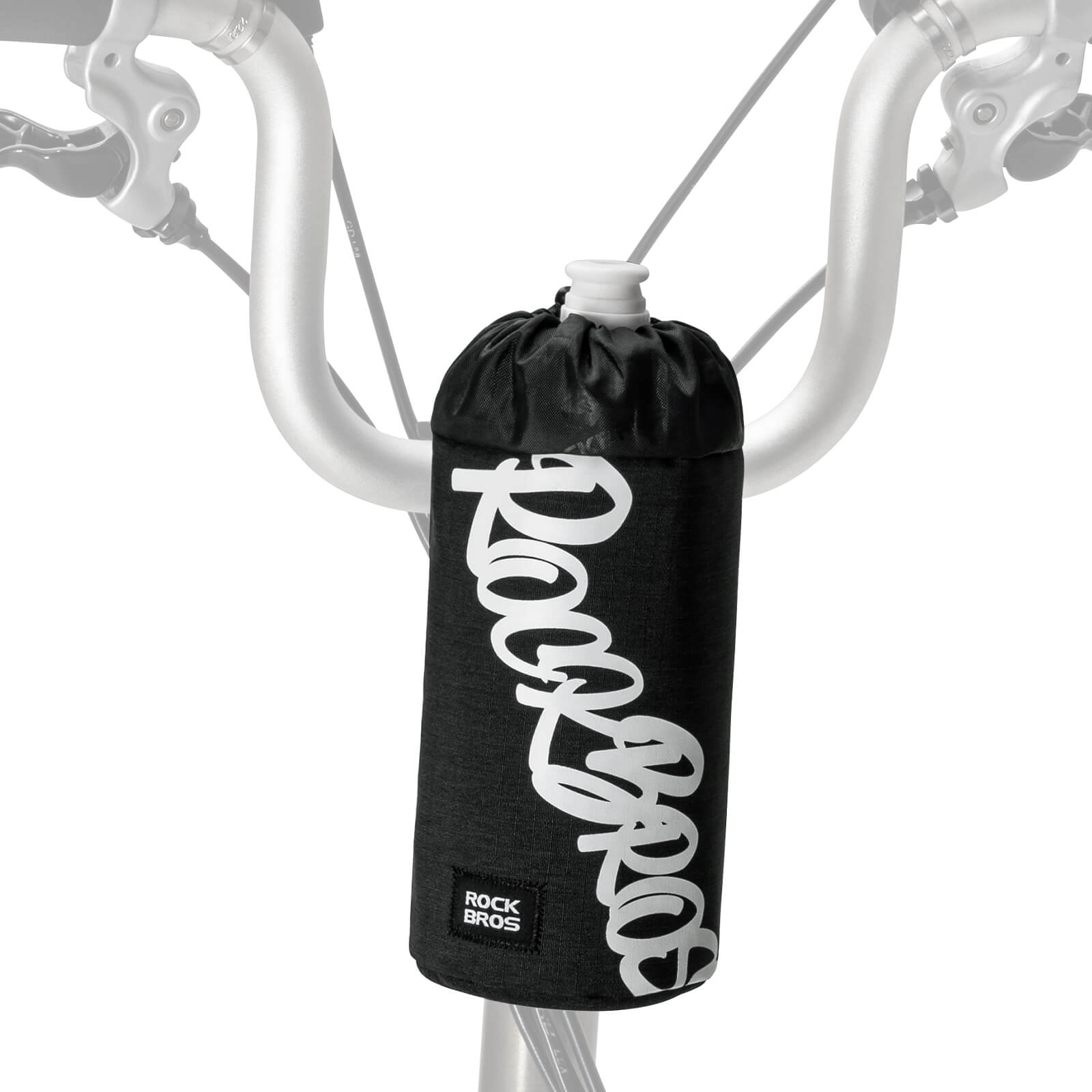 ROCKBROS Bike Handlebar Water Bottle Bag
#Color_Black