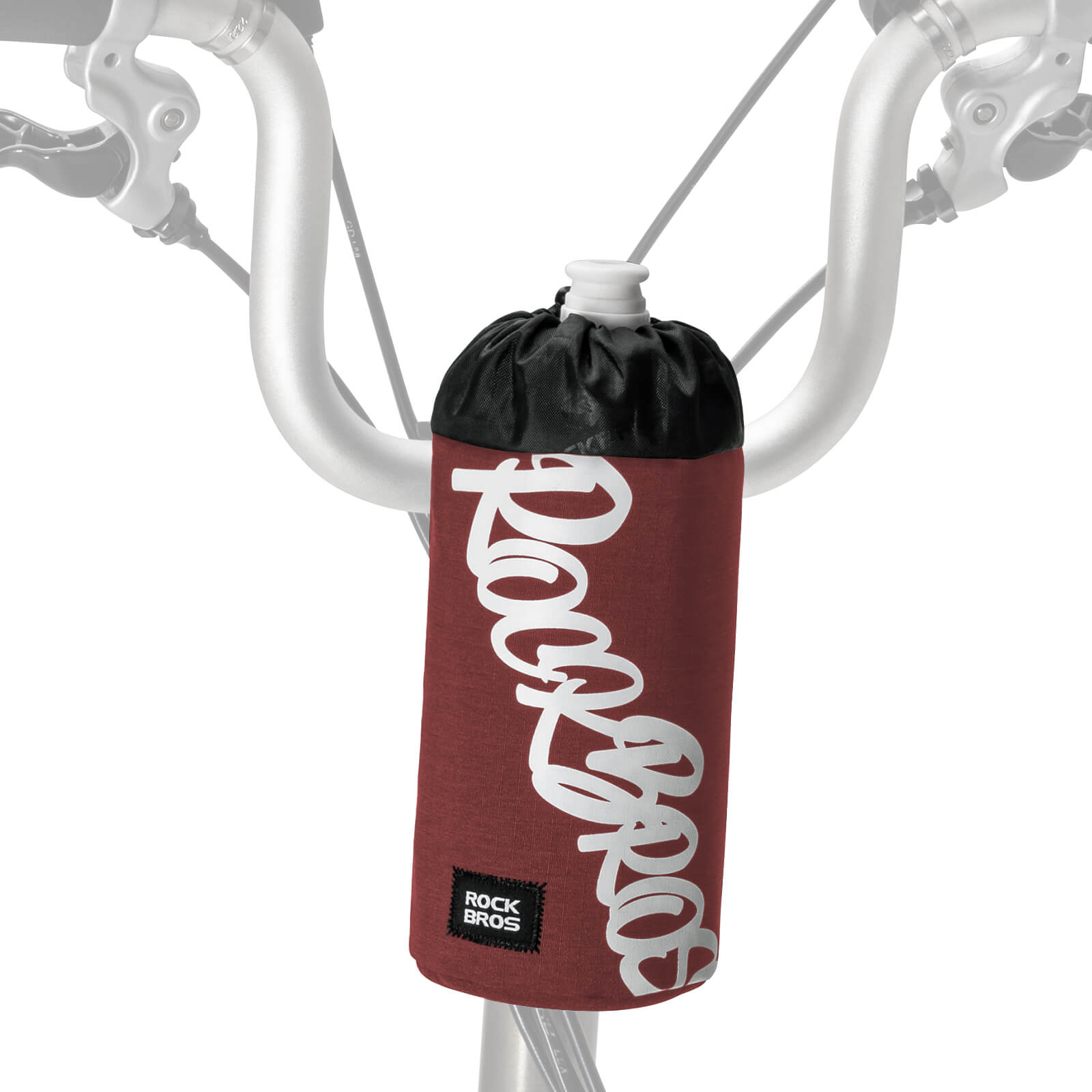 ROCKBROS Bike Handlebar Water Bottle Bag
#Color_Red