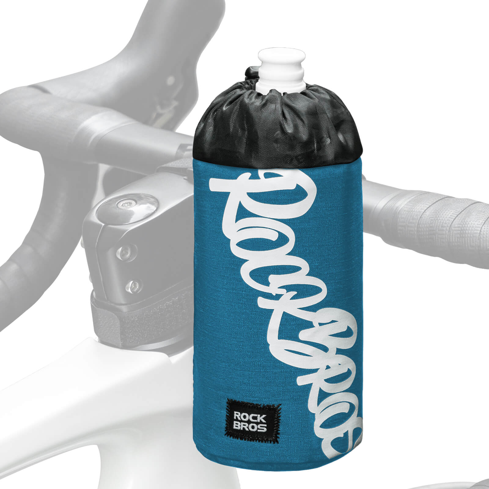 ROCKBROS Bike Handlebar Water Bottle Bag
#Color_Blue