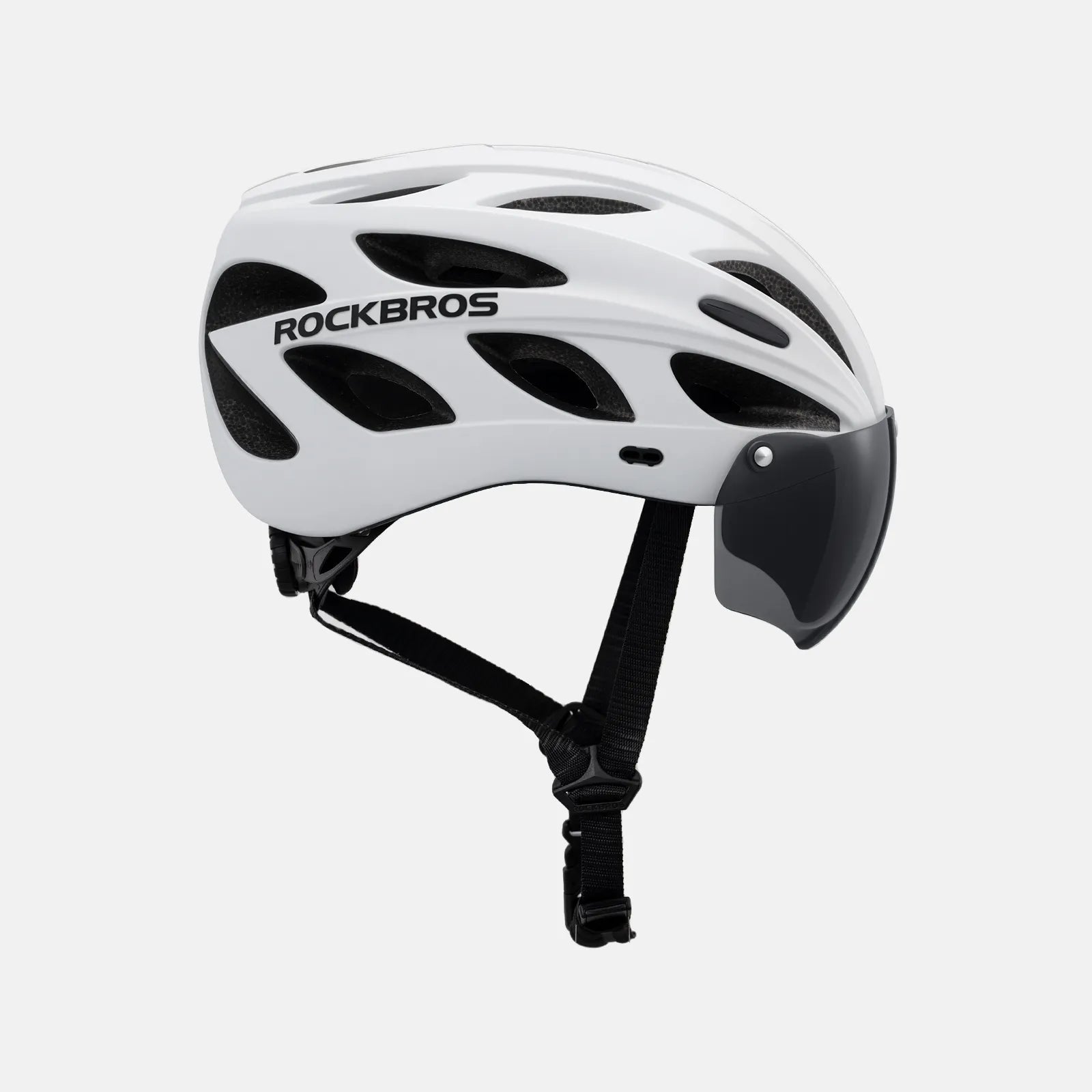ROCKBROS bike helmet with adjustable sizes for men and women
#Color_White