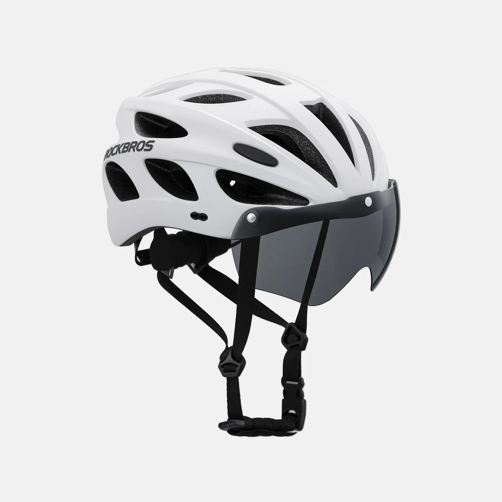 ROCKBROS bike helmet with adjustable sizes for men and women
#Color_White