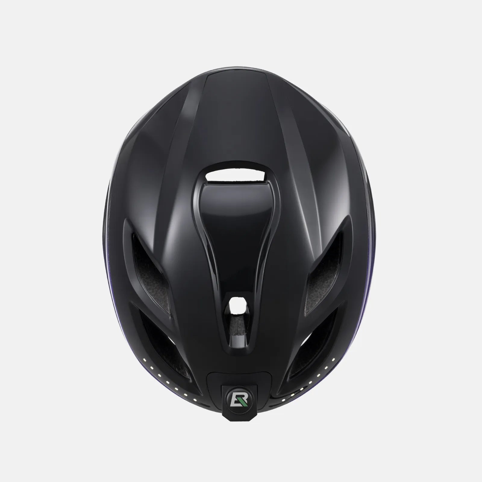 ROCKBROS bike helmet with LED front and rear lights for night cycling safety
#Color_Black Purple