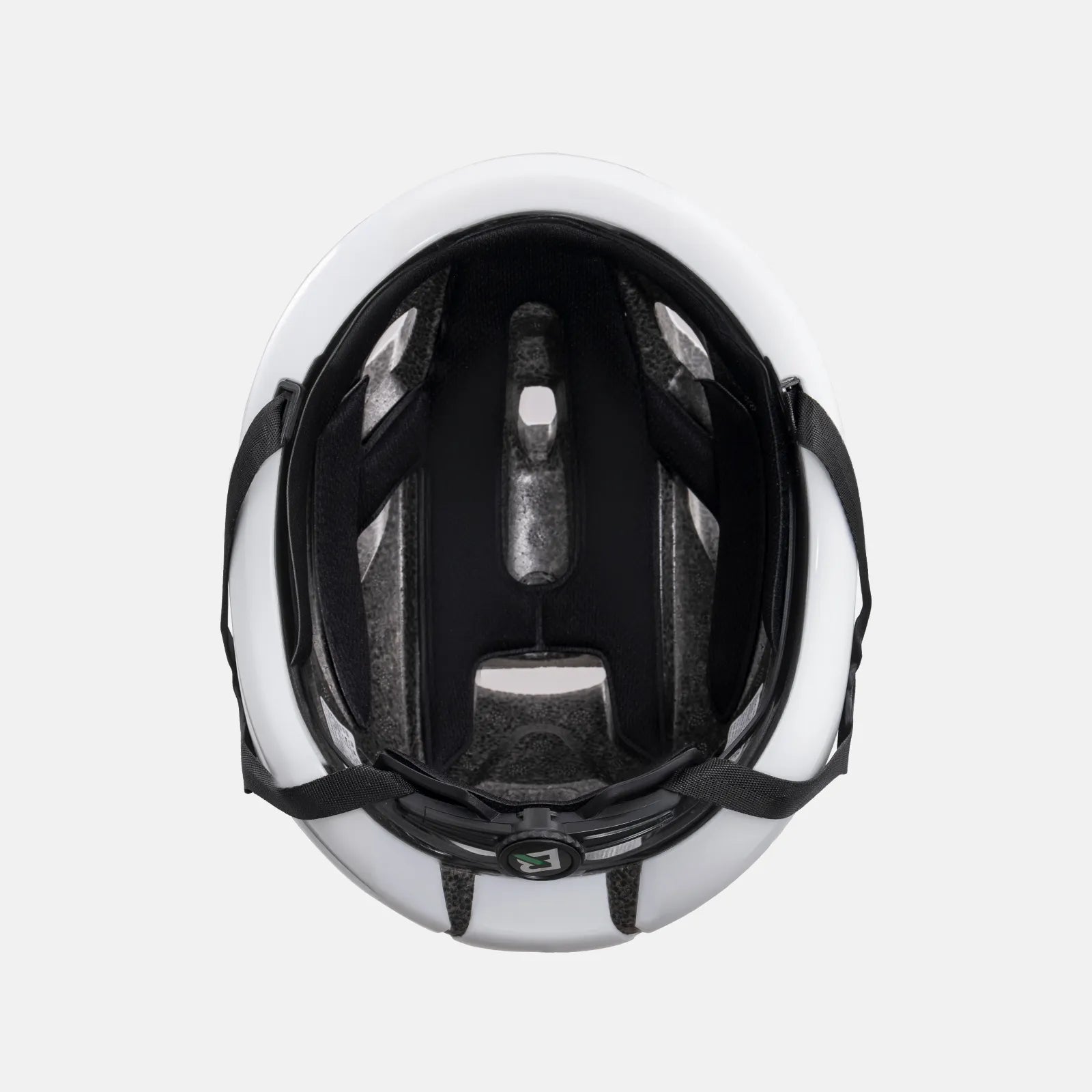 ROCKBROS bike helmet with LED front and rear lights for night cycling safety
#Color_White