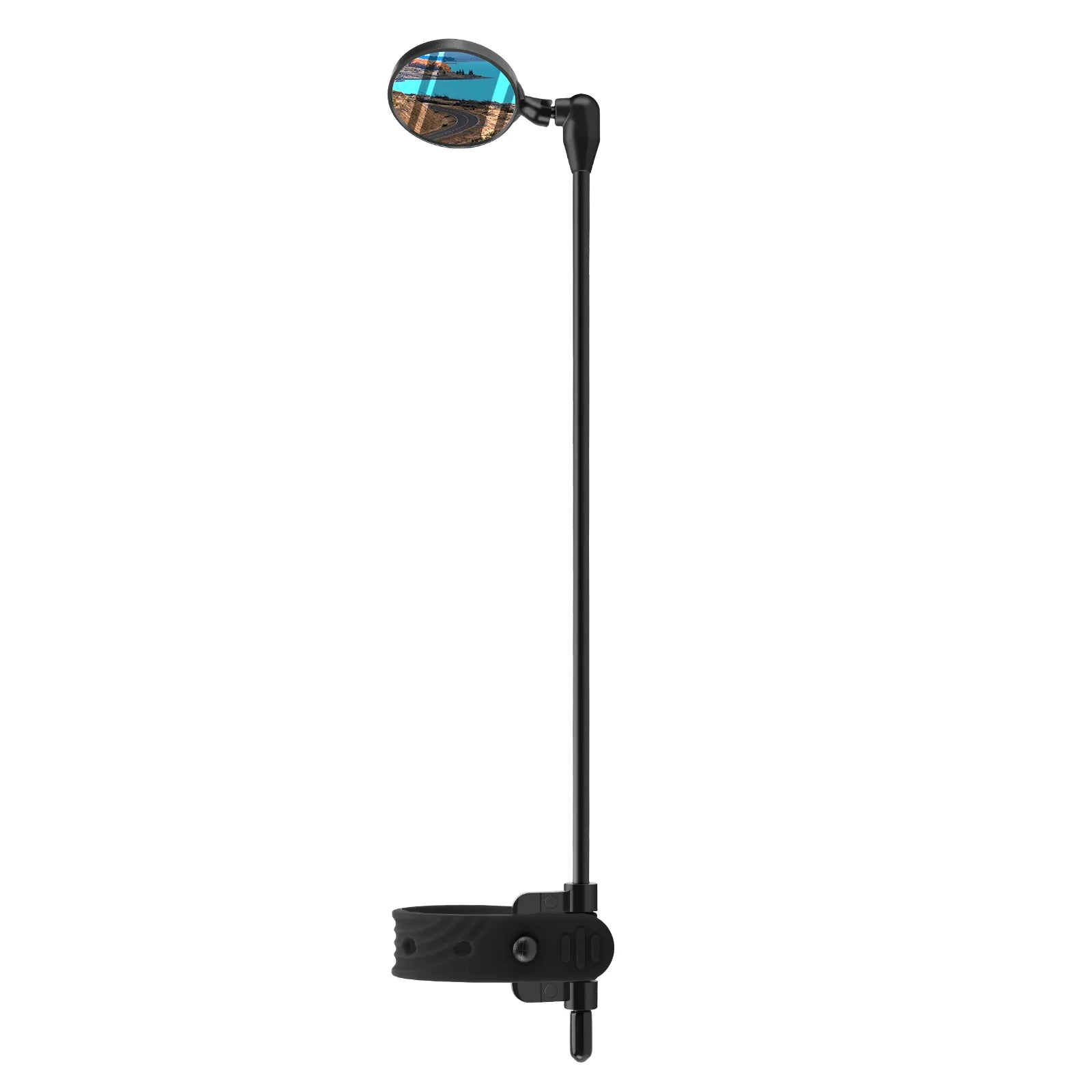 ROCKBROS adjustable bike helmet rear view mirror with wide angle convex lens
#Color_Black