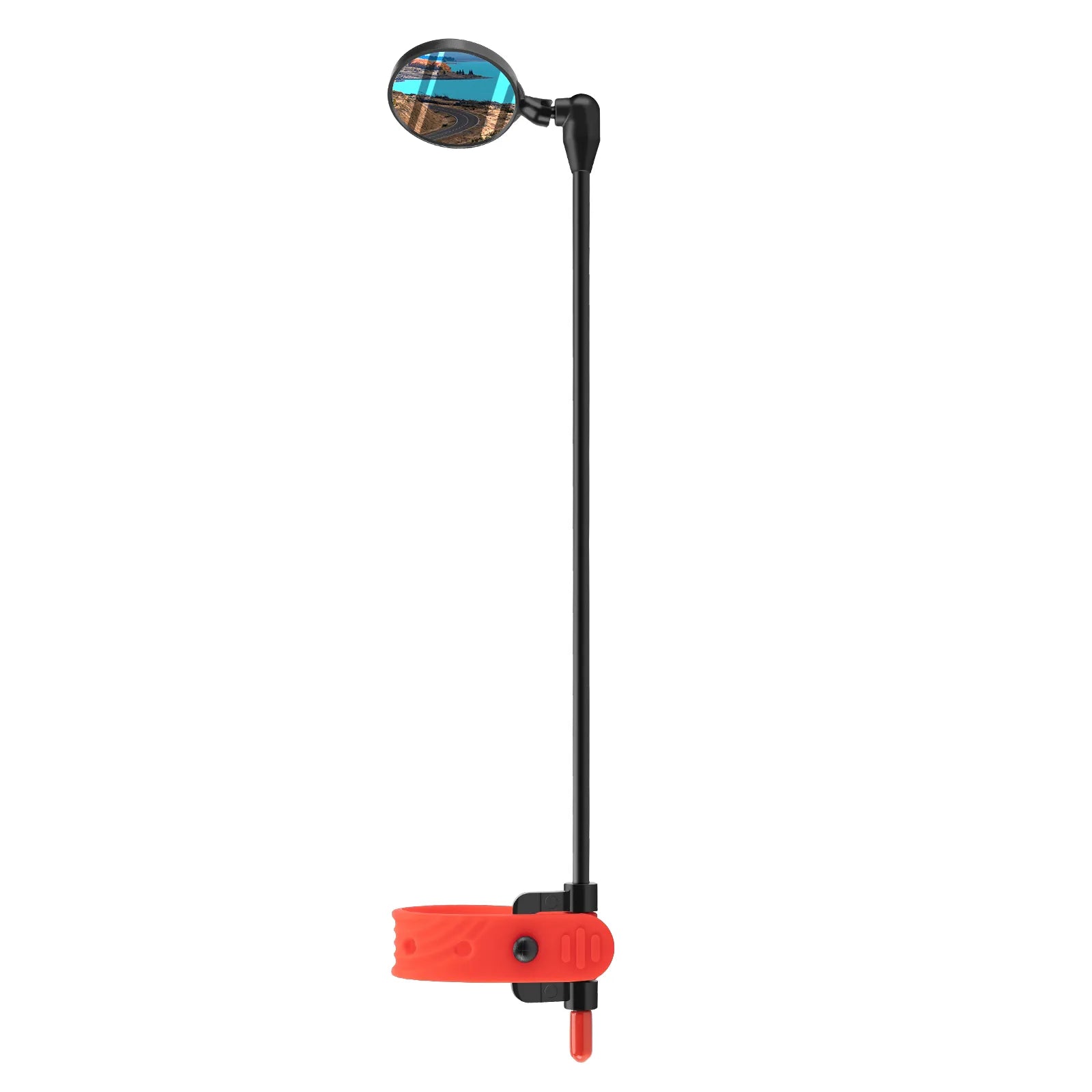 ROCKBROS adjustable bike helmet rear view mirror with wide angle convex lens
#Color_Red