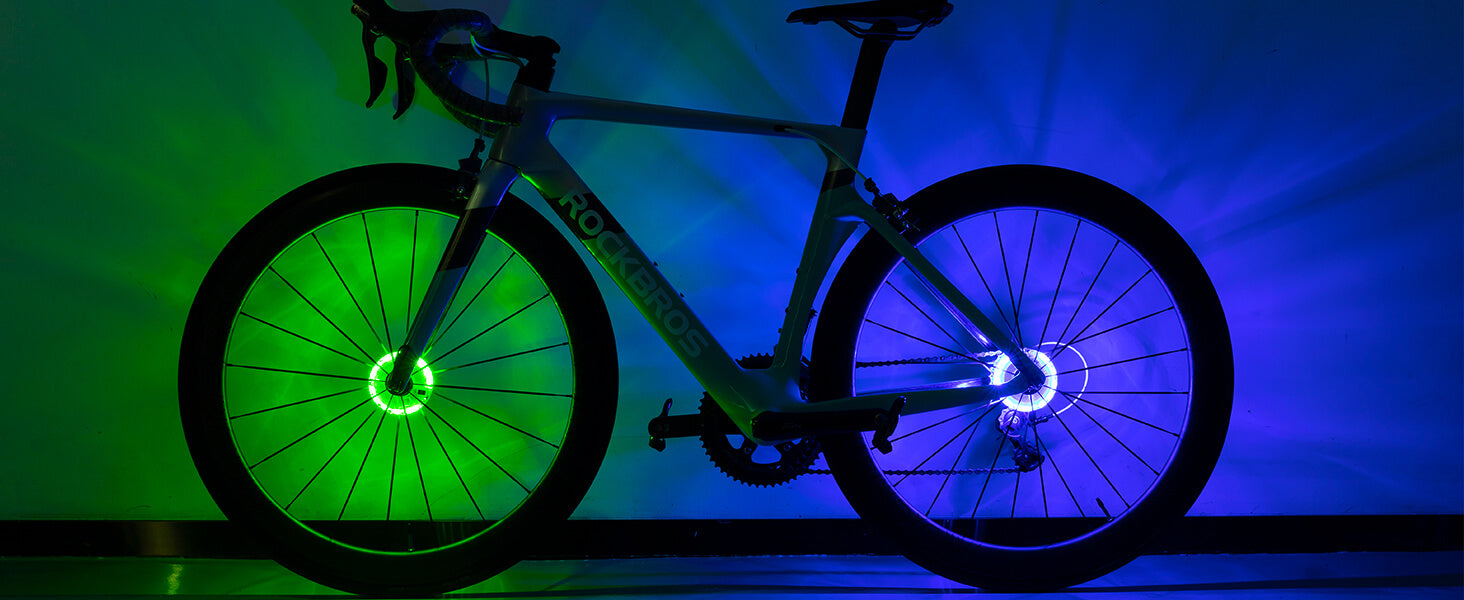 ROCKBROS Bike Hub Light, bright LED safety light for night cycling