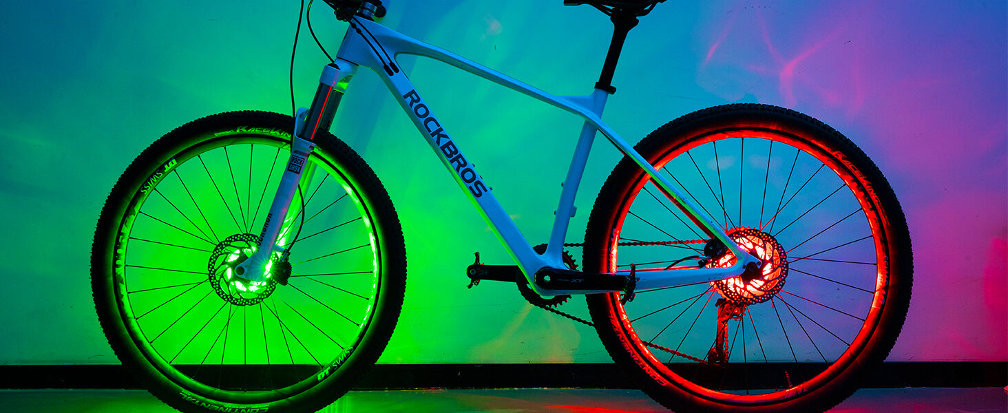 ROCKBROS Bike Hub Light, bright LED safety light for night cycling