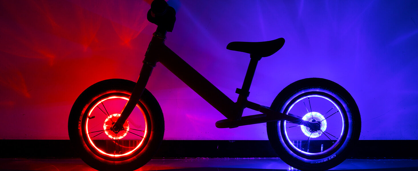 ROCKBROS Bike Hub Light, bright LED safety light for night cycling