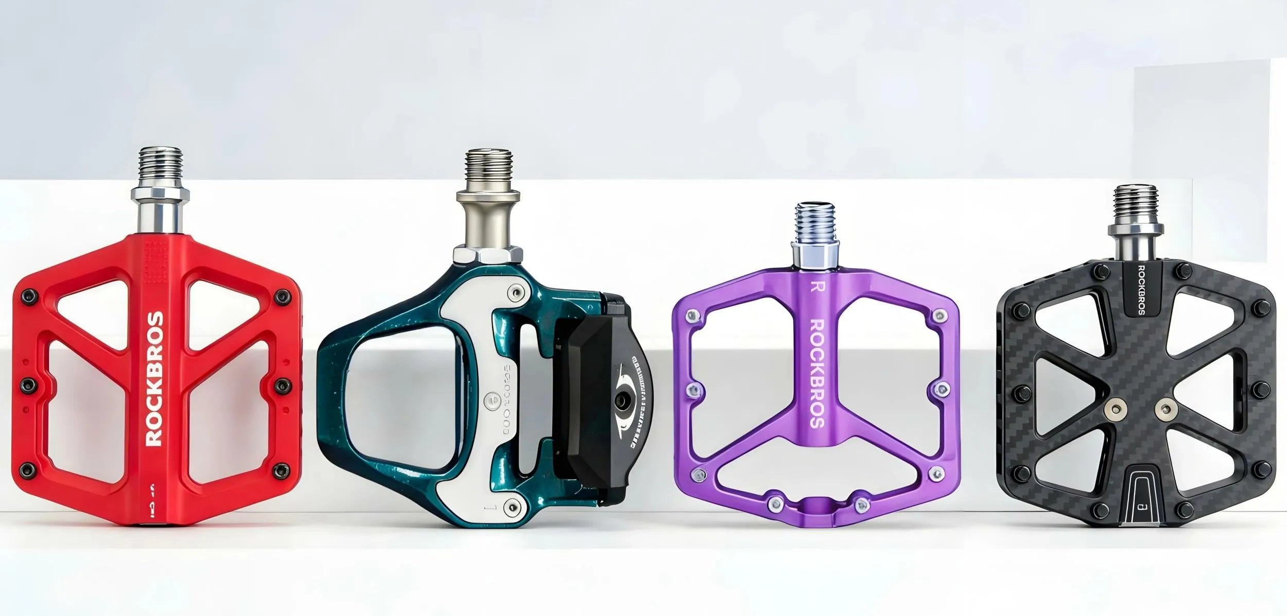 ROCKBROS lightweight bike pedals for mountain biking and road cycling