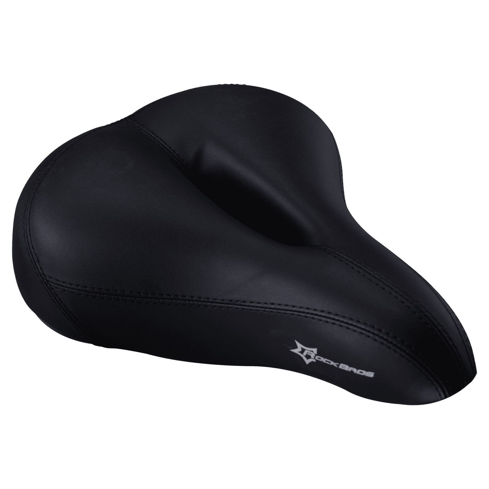 Bike Saddle:Rockbros Built-In Rear Warning Light Bike Saddle for Night Riding