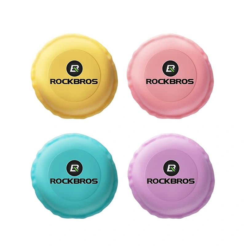 ROCKBROS Glueless bike tire repair patch kit with 6 self-adhesive patches and sandpaper for quick emergency repair