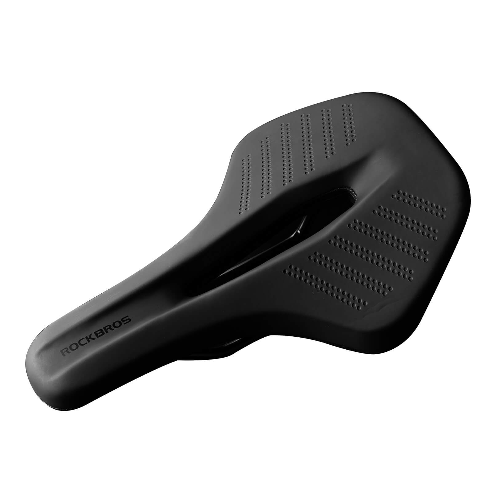 ROCKBROS breathable ergonomic bike seat with hollow center for pressure relief and airflow