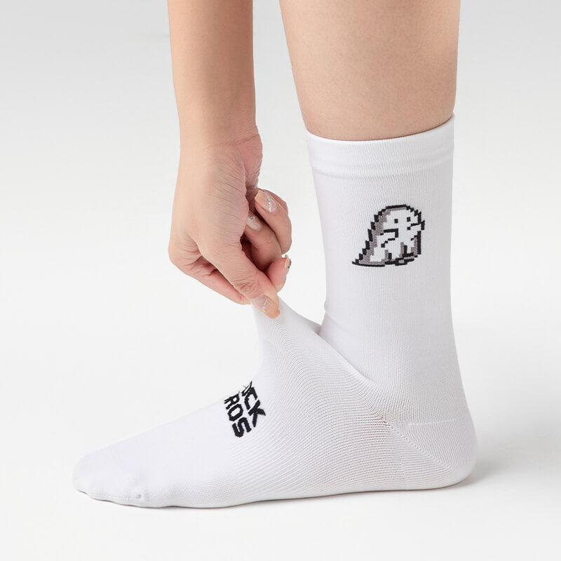 ROCKBROS breathable moisture-wicking mid-crew athletic socks for cycling and sports
